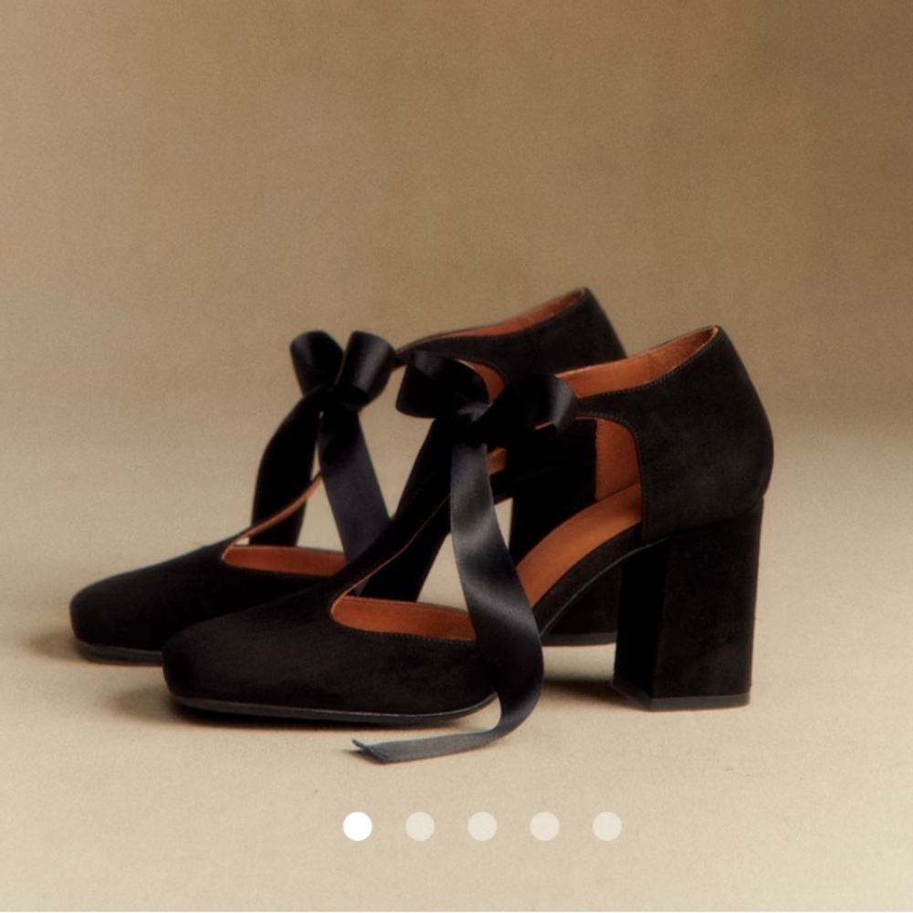 Sezane High Eulalie Babies Black Women's Shoes, Size 37